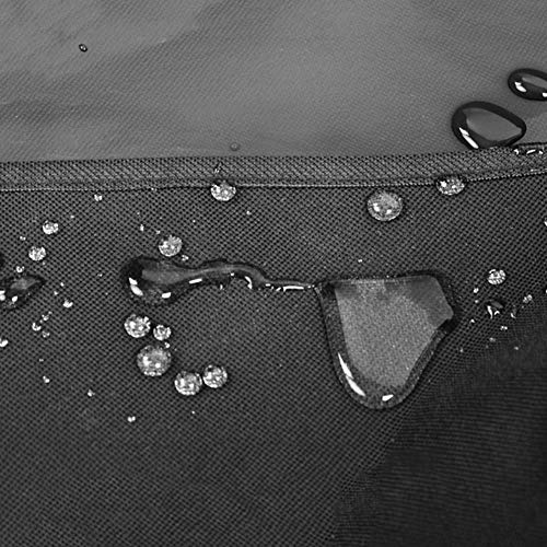 Ljdgr GRW- Garden Furniture Covers Oven Dust Cover Waterproof Anti-oxidation Anti-UV, Thicken 3 Sizes, Oxford Cloth (Color : BLACK, Size : A) (Color : Black, Size : C) - Image 3