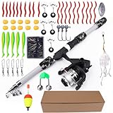 Kinder Angel-Sets Für - Angelzubehör Für Anfänger - Anfänger Angelruten Set - Für Kindergärten Camps Outdoor Camping Park Geburtstag Süßwasser Salzwasser See Fluss