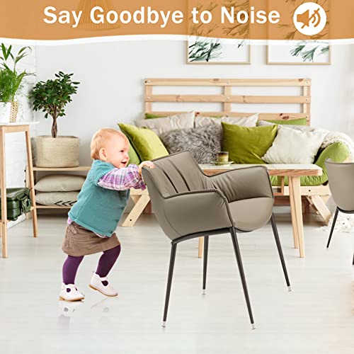 yomanta Chair Leg Floor Protectors 24PCS,Silicone Felt Furniture Leg Cover,Furniture Feet Protectors Pads,Protect Floors from Scratches,Reduce Noise -Round - Image 4