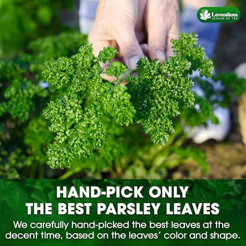 Image of Lavendium, Premium 4oz Dried Parsley Leaves, 100% Natural & Pure Parsley Herb, No Additives or Preservatives, Non-GMO, Plant-Based & Vegan, Perfect for Soups, Salads, Pasta & Seasoning