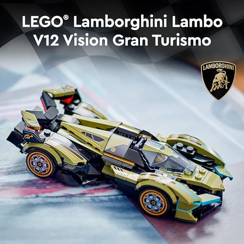 LEGO Speed Champions Lamborghini Lambo V12 Vision GT Super Car 76923 Building Blocks Toys for 10+ Gift for Boys and Girls 3 51jtcP32t+L