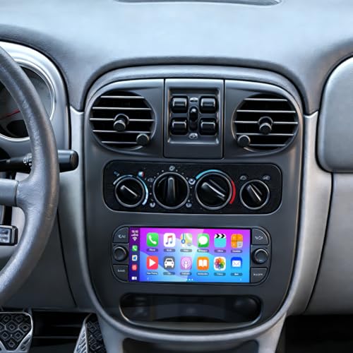 2+64G Android 14 Autoradio Multimédia avec sans Fil CarPlay Android Auto pour Chrysler PT Cruiser 2000-2006, 6,86 Pouces écran Tactile Radio Stéréo avec...