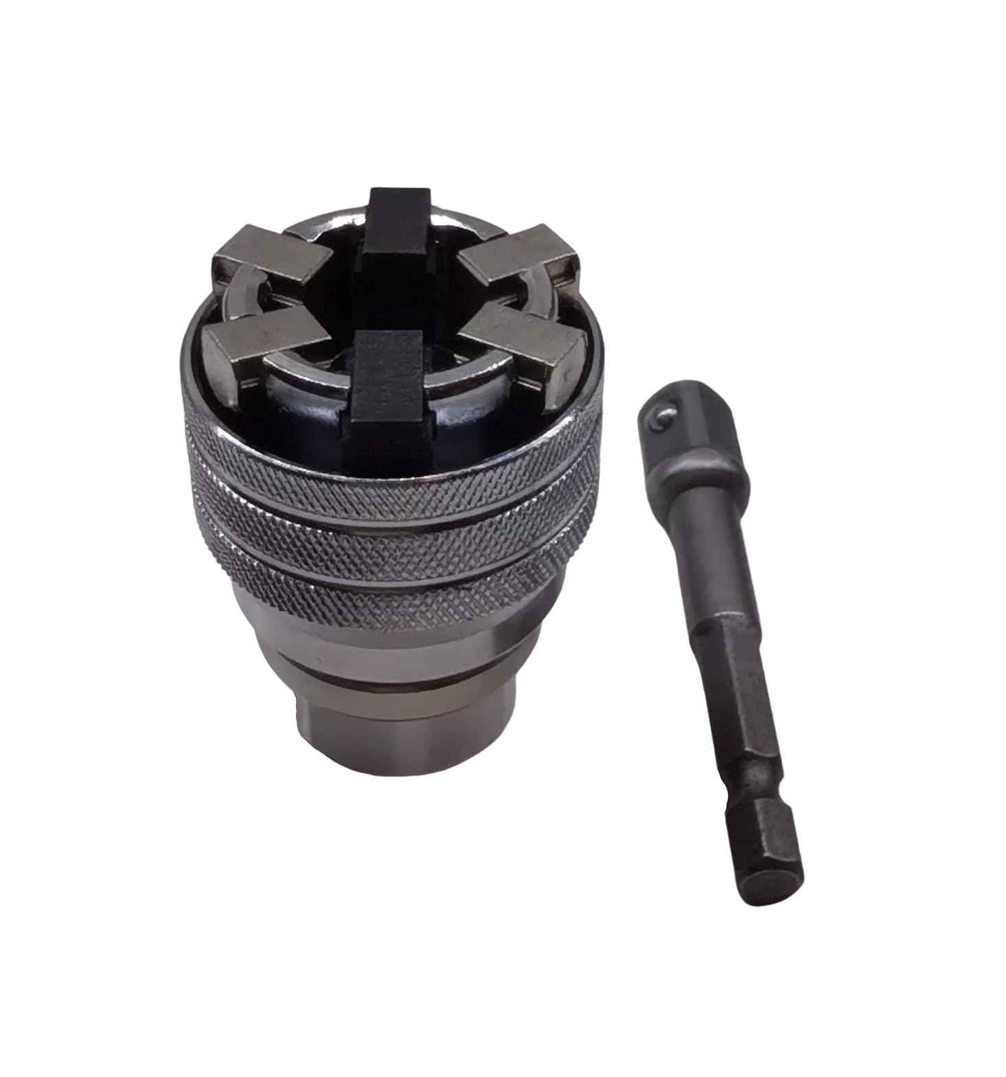 Adaptateur de treuil réglable pour perceuse sans fil, s'adapte aux arbres d'entraînement à tige plate de différentes tailles, entraînement à tige hexagonale de 0,95 cm ou 6,35 mm