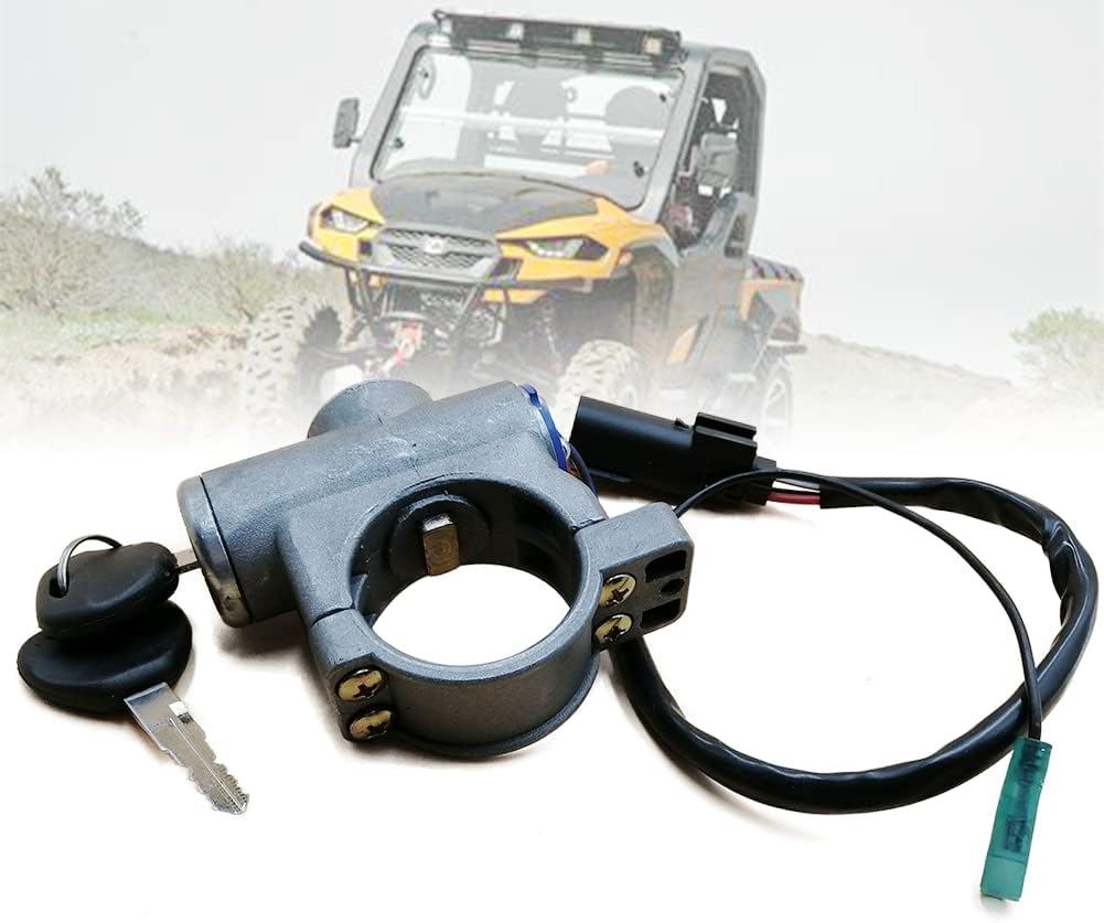 QYMOTO Hisun 550 750 Ignition Switch with 2 Keys on The Column Compatible with Hisun UTV Sector E1 450 550 750,Co-Leman 550 750,MTD Challenger MX550 MX750(503-01584)