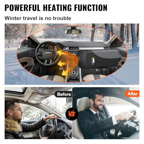 VEVOR 8KW Diesel Air Heater with Muffler, 12V with Remote Control and LCD Switch for Vehicles, Trucks, Motorhomes, Boats, and Buses