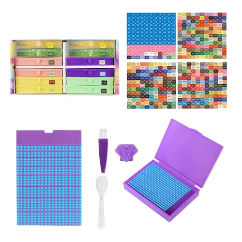 Support de rangement accessoires en strass avec plateau de tri pour boîtes à outils - 2
