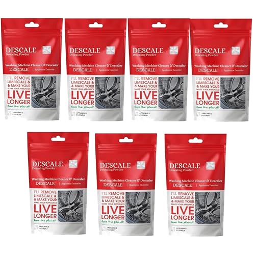 Image of Washing Machine Drum Cleaning Powder Descaling Powder For Top & Front Load compatible with IFB ESSENTIALS DESCAL Washing Machine Washing & Drum Cleaner Scale Remover (Pack of 7)