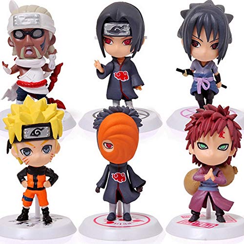6 Piece Naruto Birthday Cake Topper/ Figurine Set. 2