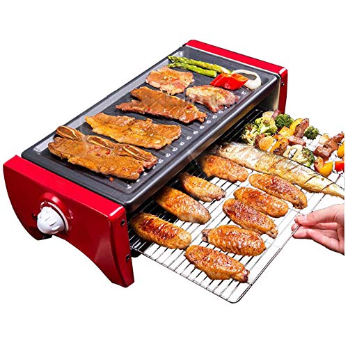 NHJUIJ 1350 Watt Raclette Grill mit antihaftbeschichteter Grillplatte Plug & Share Raclette leichte Reinigung Antihaft… – Bild 3