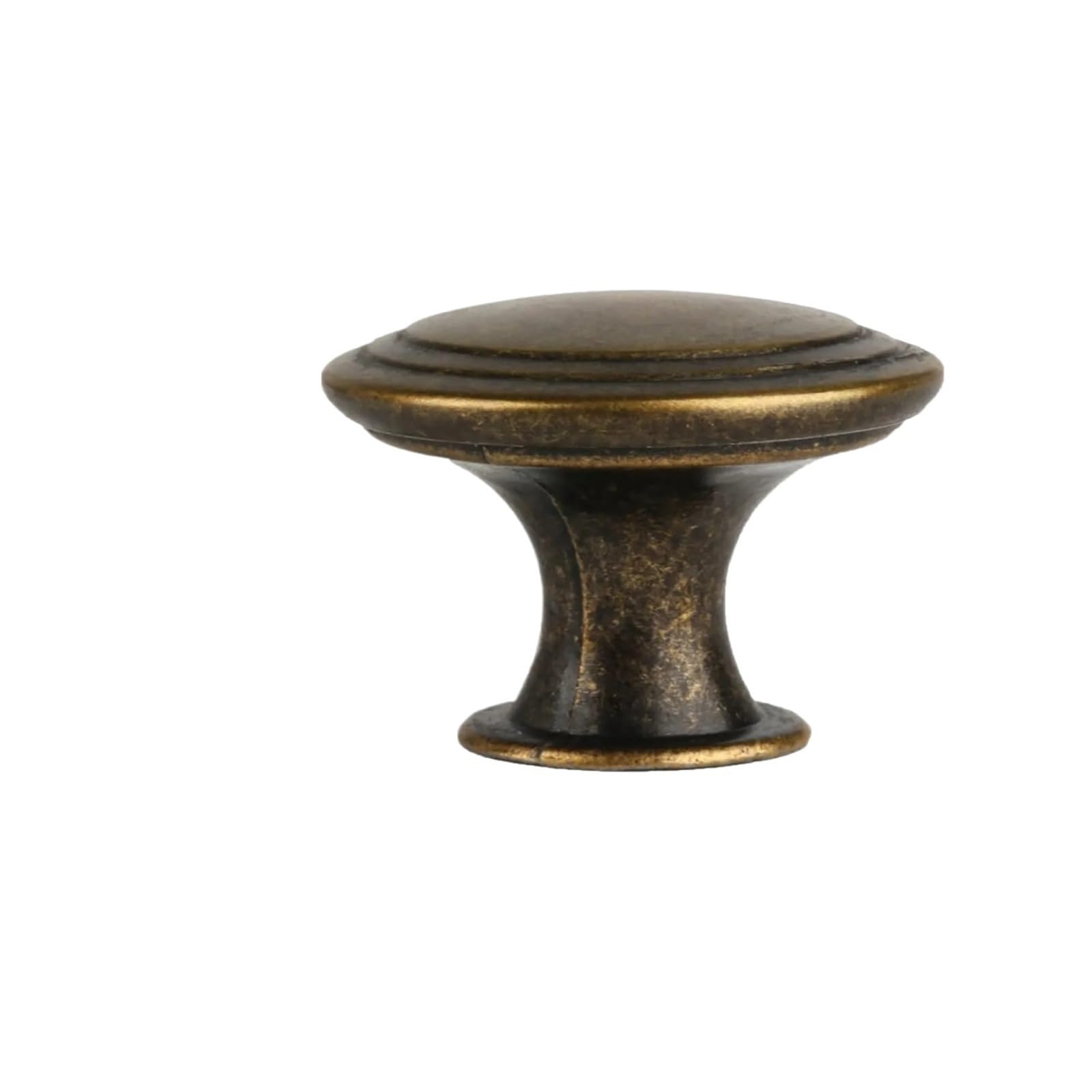 KLdcfhDR 6pcs Vintage Silver Round Cabinet Drawer Knobs(Bronze)
