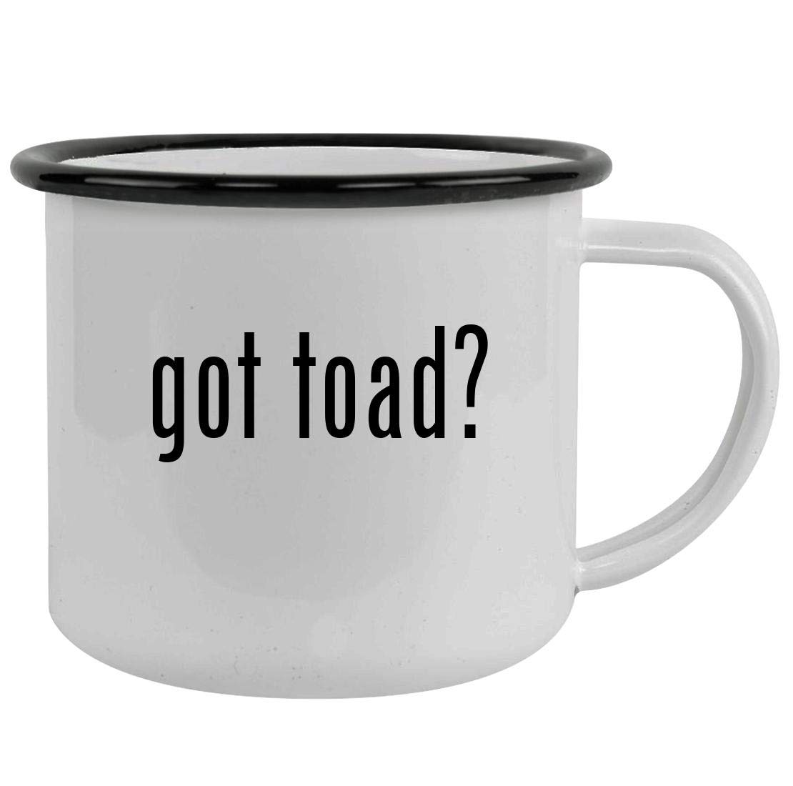 got toad? - Sturdy 12oz Stainless Steel Camping Mug, Black