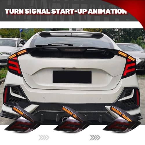 Feu arrière pour Civic Hatchback 2016-2020 LED séquentiel - 4