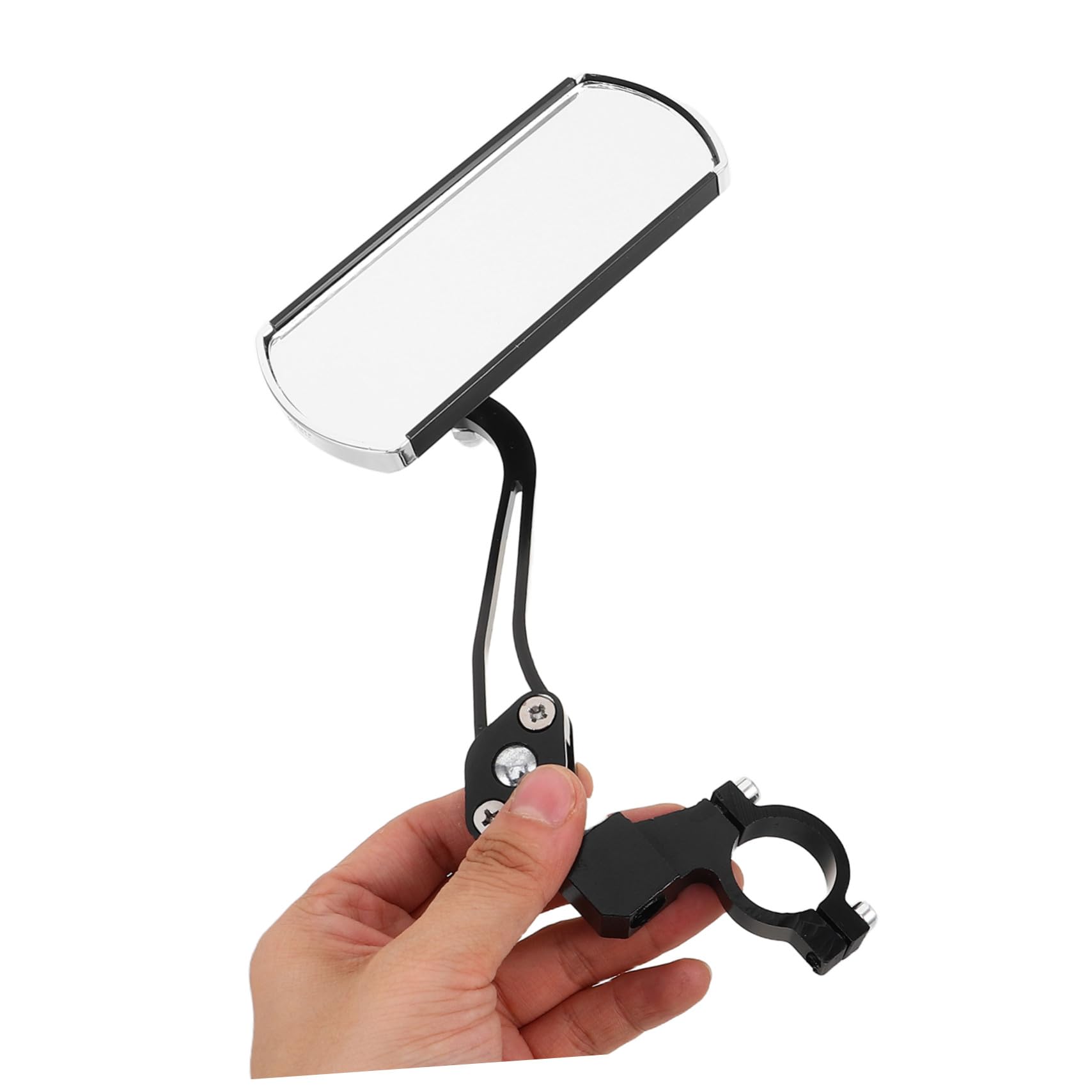 Specchio Retrovisore per Bici 360° Nero 1 Paio Lega Alluminio | Ampio Angolo, Rotazione Completa, Montaggio Semplice, Compatibilità, Accessorio Manubrio