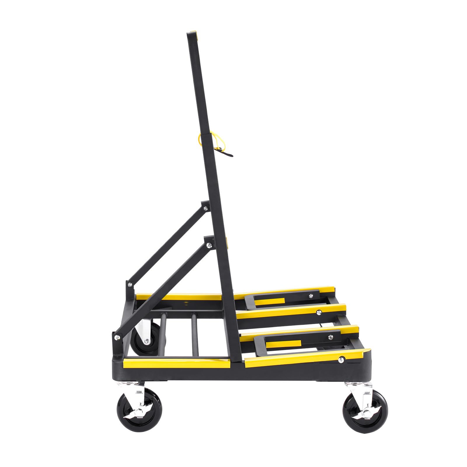 VEVOR Carrello per Cartongesso, Capacità di Carico 816 kg, in Acciaio con 4 Ruote Girevoli e Piano Espandibile, Carrello per Pannelli con Piattaforma Pieghevole con Cinghia di Fissaggio