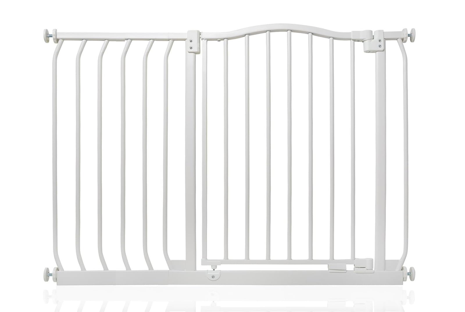 Safetots Curved Top Safety Gate, 71cm - 80cm, Matt White, Pressure Fit Stair Gate, Baby Gate for Doors Hallways and Spaces, Safety Barrier, Easy Installation — view 28