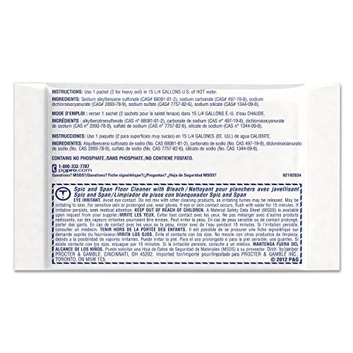 Spic and Span 02010 Powder Floor Cleaner with Bleach, 2.2 ounces (Case of 45) image 5