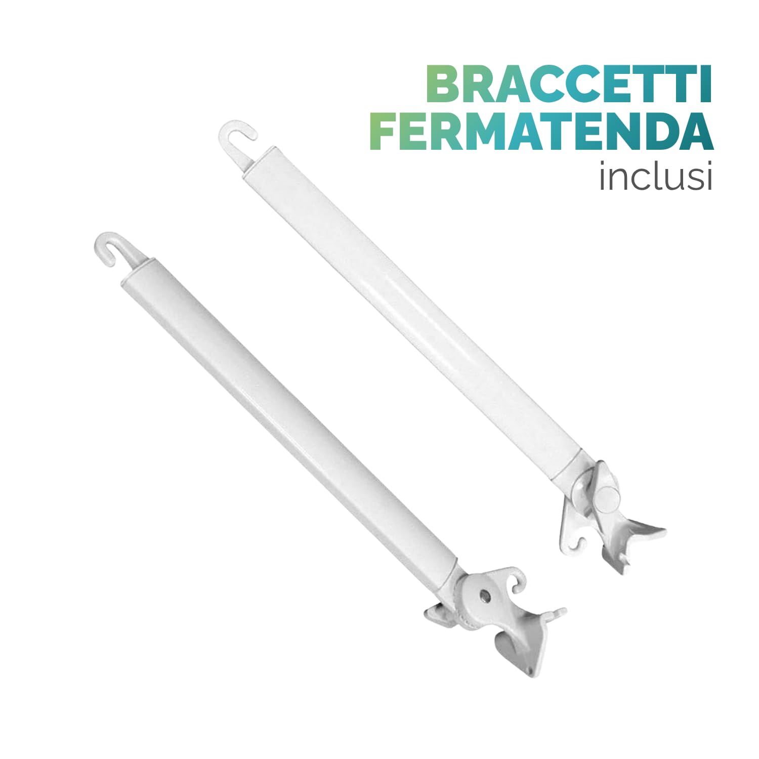 Paluplus Tenda da Sole a Caduta, Misura 300x250 cm, Senza Cassone con braccio avvolgibile e Braccetti Fermatenda, Telo Resistente 280 g/m², per Balcone e Terrazzo -3901F (Verde e Bianco)