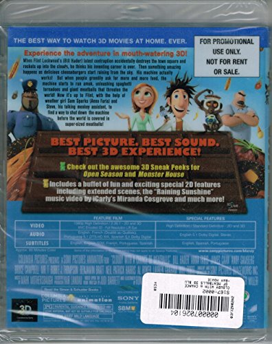 Cloudy With a Chance of Meatballs (3D) B003M9ZA4W Book Cover