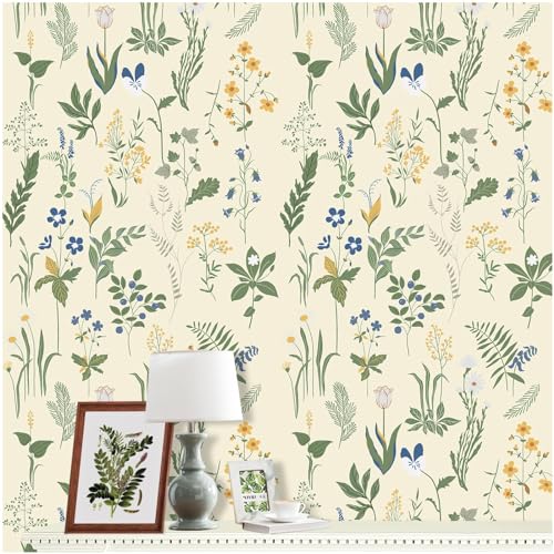 Papel tapiz floral bohemio para transformar tu dormitorio de forma fácil 2