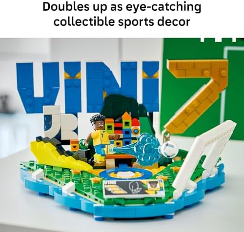 LEGO Editions Vini Jr. β Soccer Highlights - Building Set for Boys & Girls, Ages 10+ - Collectible Soccer Gift W/Plaque - Kids Bedroom or Shelf Decor - 43027 - 5