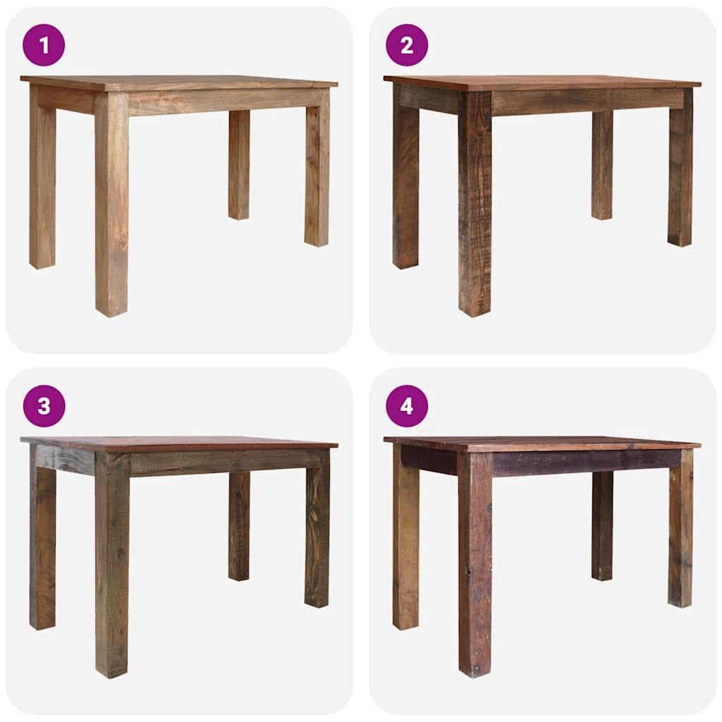 vidaXL Mesa de Comedor, Mesita Auxiliar, Mesa Decorativa, Mueble de Hogar Dormitorio Salón Cocina Pasillo Bar, Madera Maciza de Caoba