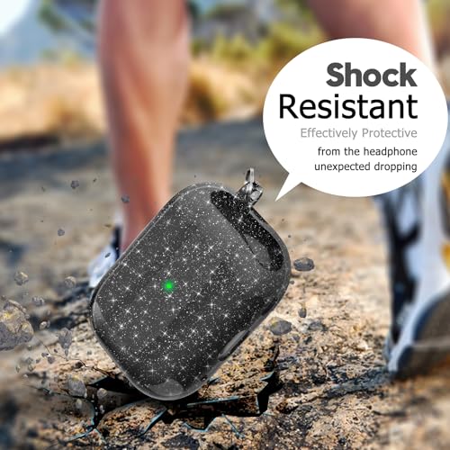 Coque Airpods Pro 2 transparente à paillettes pour le sport et les sorties - 7