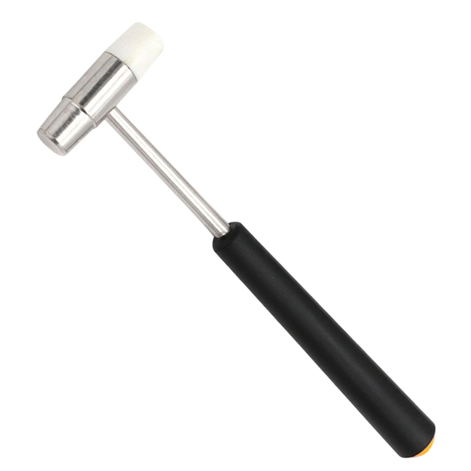 Dual Head Mini Watchmaker Hammer, Small Craft Mallet with Steel and Plastic Faces, 18cm Lightweight Jewelry Repair Tool for Watches Crafts Musical Instruments Woodworking