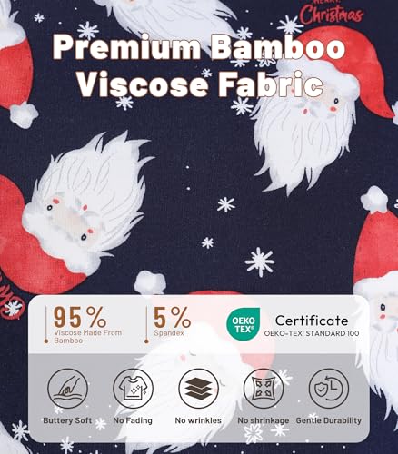 Image of NACHILA Nightgowns for Women-Viscose Made from Bamboo, V Neck Sleepshirts Short Sleeve Sleepwear Cool Nightshirt