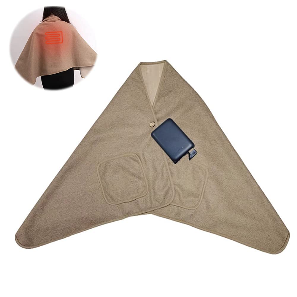 LGESR Electric Heated Throw Blanket Wearable Electric Blanket, USB Electric  Heating Blanket Heated Shawl, Portable Poncho Wrap, Cordless Rechargeable  Heated Shawl Blanket, Home Office u0026 Travel : Amazon.de: Drogerie u0026  Körperpflege