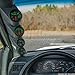 GlowShift Gray Quad Pillar Gauge Pod Compatible with Ford Super Duty F-250 F-350 Power Stroke 1999-2007 - Factory Color Matched - ABS Plastic - UV Protected - Mounts (4) 2-1/16