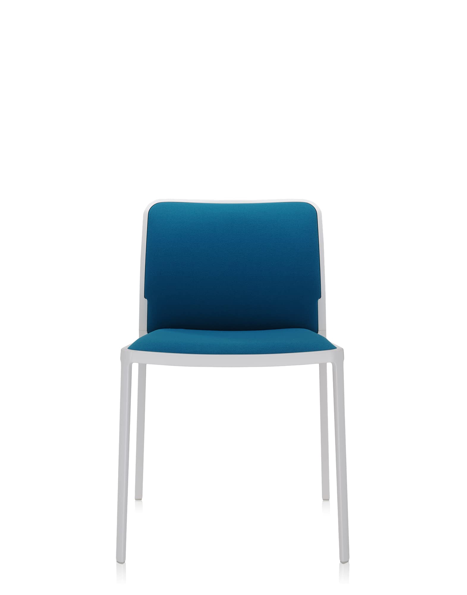 Kartell5975/BR Audrey Soft Chair by Piero Lissoni, Pack of 2, Trevira Fabric Teal