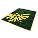 THE LEGEND OF ZELDA Elbenwald Flauschdecke Hyrule Logo XXL-Format 160 x 200 cm grün