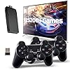Retro Game Console, Wireless Retro Game Console, Plug & Play Video TV Game with 25200+ Built-in Games, 4K HD Output, and 2.4GHz Wireless Controller, 9 Classic Emulators(Deep Black)