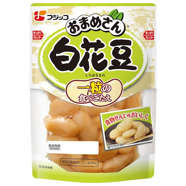 Amazon.co.jp: フジッコ おまめさん 白花豆 140g×10袋入 : 食品・飲料