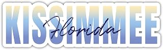 Kissimmee Florida Souvenir 2-Inch Vinyl Decal Sticker Script Design 2 Inch|Sticker