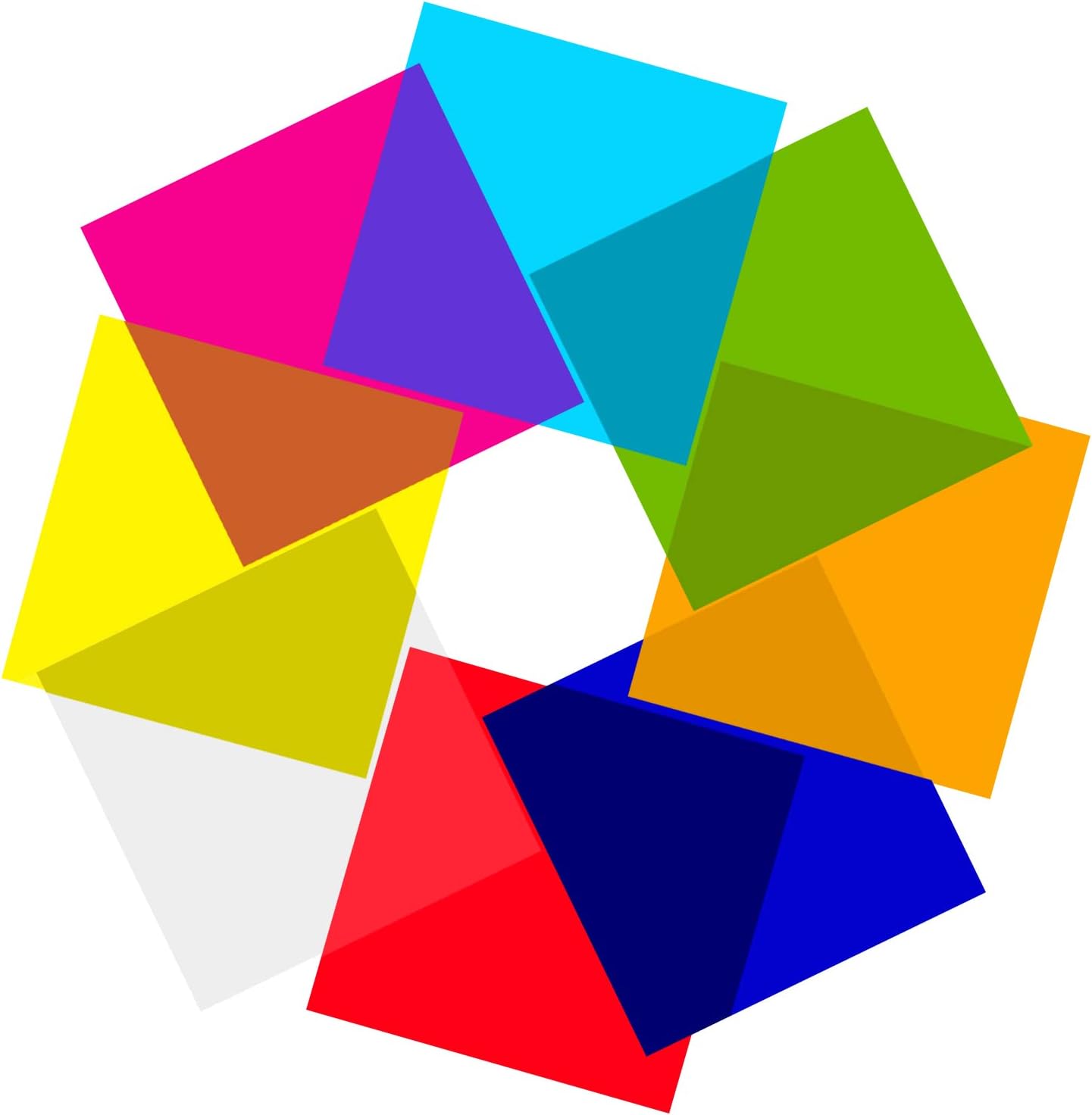 AIEX 120PCS Colored Transparency Sheets, 6x6 Inch Colored Transparency