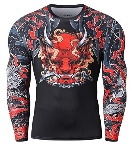 Cool Dry Compression Long Sleeve Baselayer Athletic Sports T-Shirts/Compression Crew Neck Long Sleeve T-Shirts