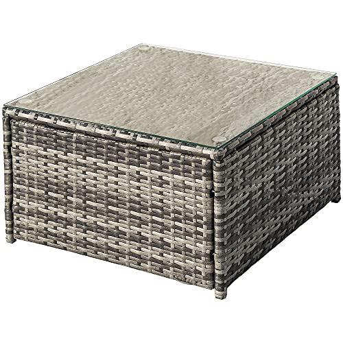 YOTH Gartenmöbel-Set aus Rattan, Gartenmöbel, Terrassenmöbel, Unterhaltungs-Set, Garten, Rattan-Möbel, Lounge-Set (grau) – Bild 5