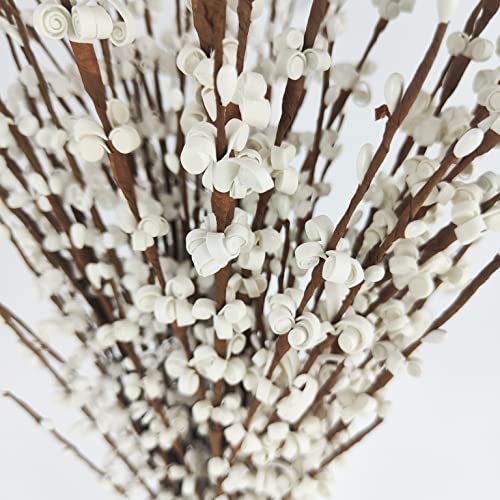 Nolast 10 Pieces 29.5 Inch Long Of Artificial Flowers Faux Jasmine Fake Flower Pussy Willow Branches Stems For Vase Wedding Home Office Party Hotel Restaurant Decoration thumb #2