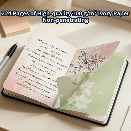 Carnet de notes A5 phosphorescent ballerine cadeau idéal scrapbooking - 5