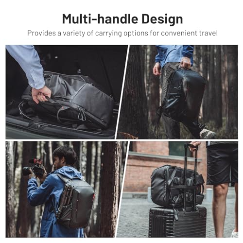 PGYTECH OneMo Lite Camera Backpack 22L for DJI, Sony, Canon, Nikon, OSMO Action/Pocket, DSLR/SLR Mirrorless, Camera Tripod Photographer Bag Gift, Camera Pack Black, Weekend Bag