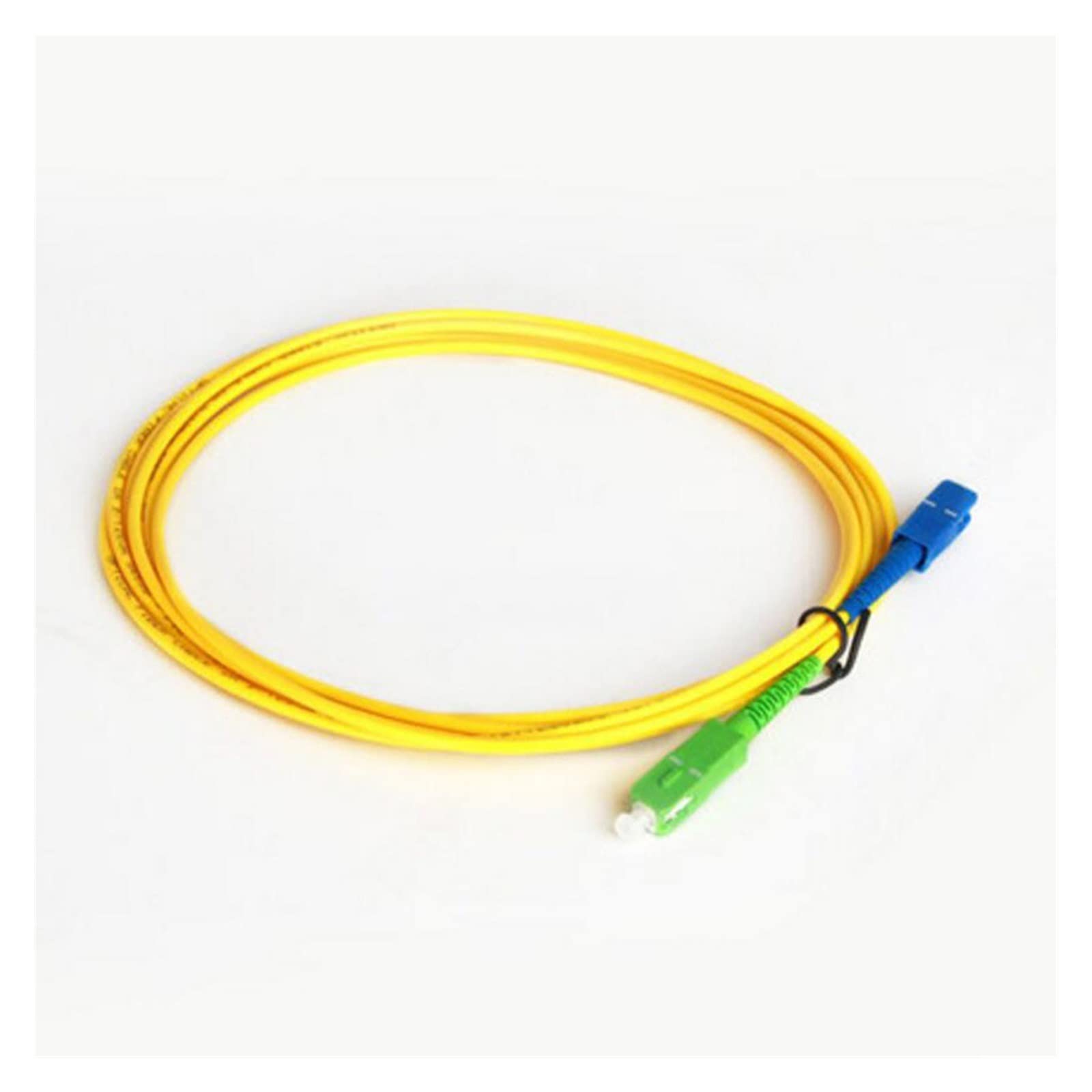 Lot de 10 câbles de raccordement à fibre optique SC/AC-SC/UPC-SM 2 mm/3 mm, cordon de raccordement d'extension monomode(1M 3mm)