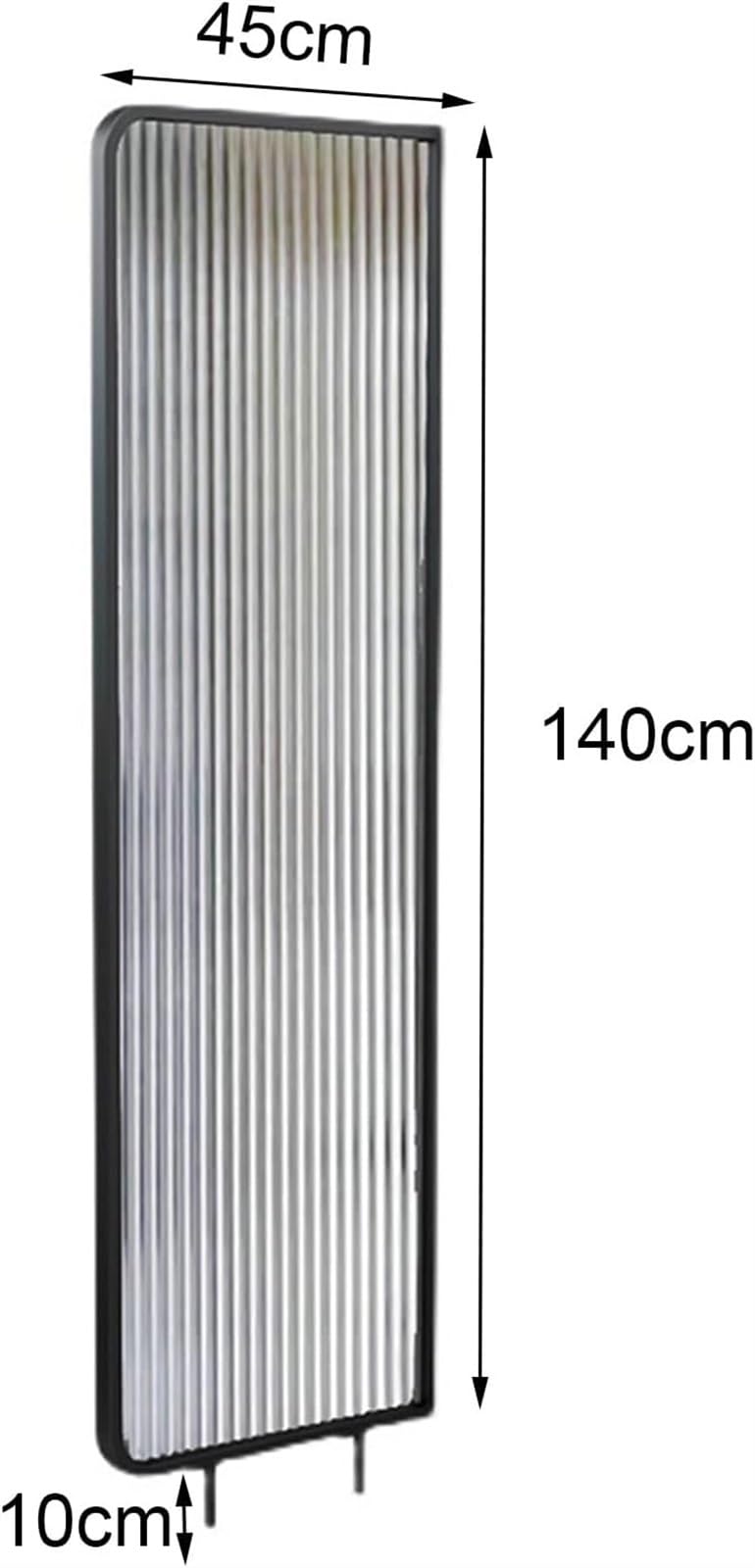 Mampara de privacidad para urinario, paneles de vidrio translúcido para separación sanitaria, barrera divisoria de pared, mampara urinaria*2 (140 cm de alto x 45 cm de ancho)