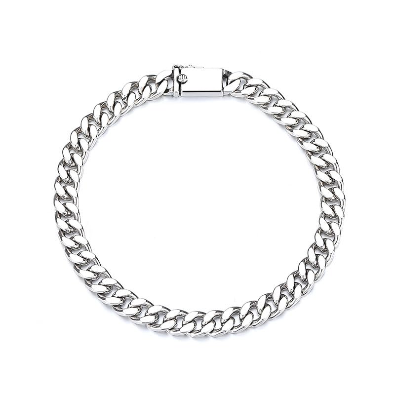 18K white gold women's bracelet style is simple and unique, adding a touch of brightness to the overall image of women. It is a high-end gift for women