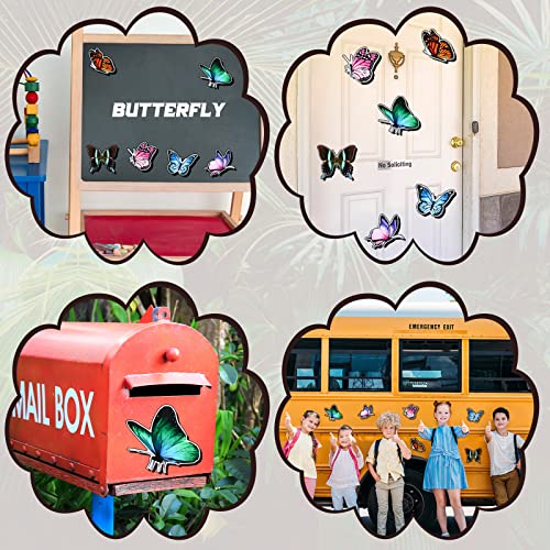 Yinder 12 imanes decorativos mariposa pack 12 piezas miniatura 7