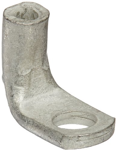 Burndy YAV14-RL33 Hylug Heavy Duty Right-Angle Terminal, 20-14 Wire Range, 4-6 Stud Size, 0.25