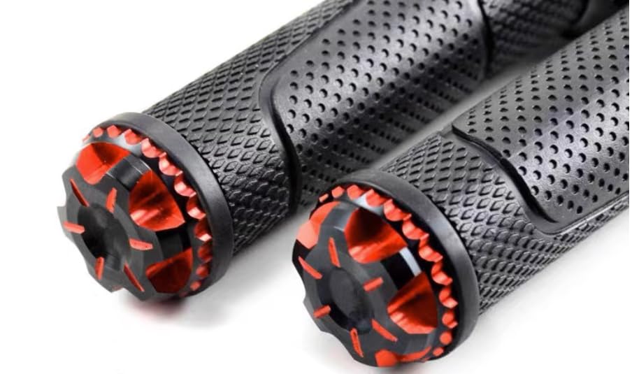 1 Pair Rubber Handle Grips for Surron Light Bee&Light Bee X Electric Cross-Country Bike SUR-Ron Handlebar Grips Replacement Part (red)