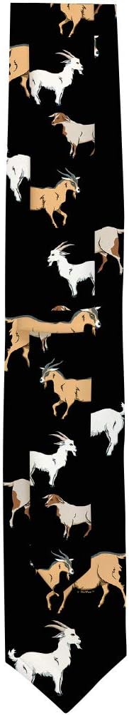 Goat Novelty Gifts for Adults Mens Goat Tie Goat Lover Gifts Goat Related Gifts Pet Goat Necktie