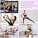 Goocrun Pilates Ring Set Exercise Equipment, with Fabric Resistance Bands Set, Pilates Ball, Sliding Disks. Portable Home Gym - with Fitness Guide Poster (Purple)