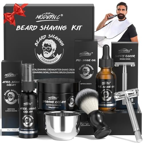 Kit De Afeitado Para Hombre De 8 Piezas, Cesta De Regalo Para Navidad, Cumpleaños, Día Del Padre, Aceite Preafeitado, Crema De Afeitar, Crema Para Después Del Afeitado, 10 Hojas De Afeitar Kit De Afeitado Para Hombre De 8 Piezas, Cesta De Regalo Para Navidad, Cumpleaños, Día Del Padre, Aceite Preafeitado, Crema De Afeitar, Crema Para Después Del Afeitado, 10 Hojas De Afeitar